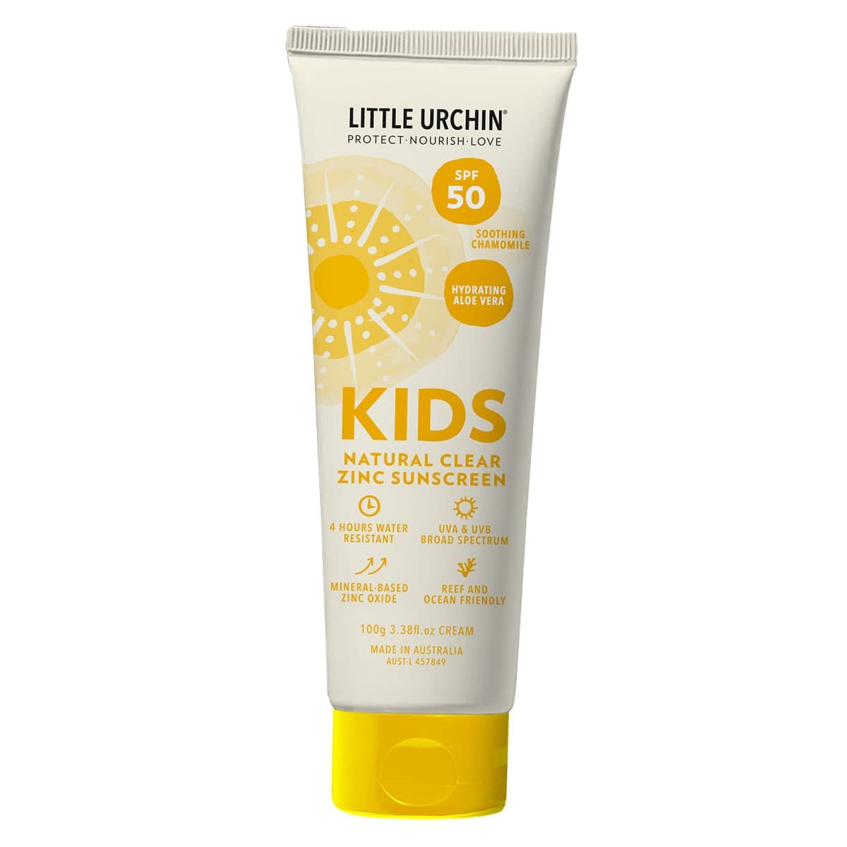 Thumbnail Little Urchin SPF 50+ Kids Natural Clear Zinc Sunscreen 100g