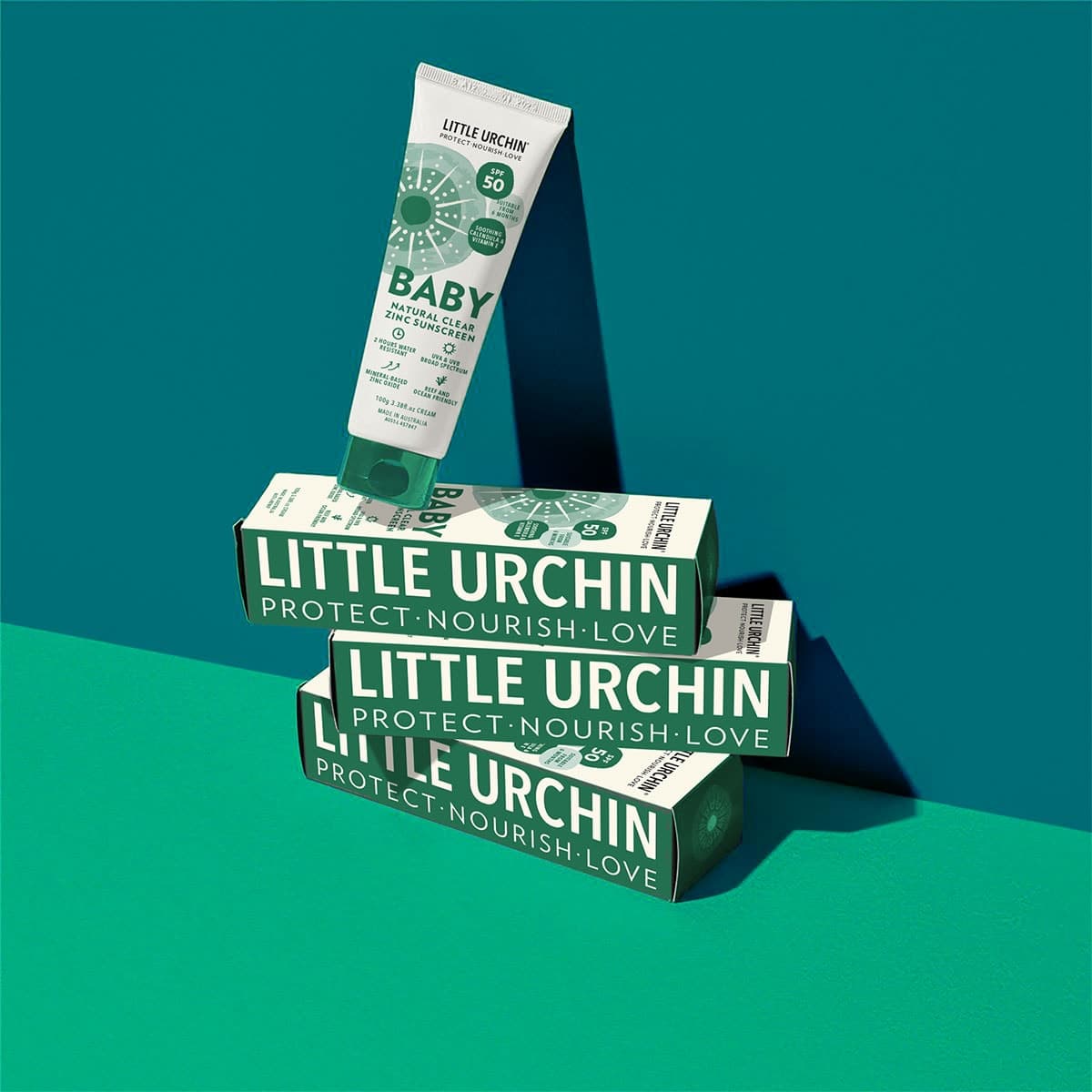 Thumbnail Little Urchin SPF 50+ Baby Natural Clear Zinc Sunscreen 100g