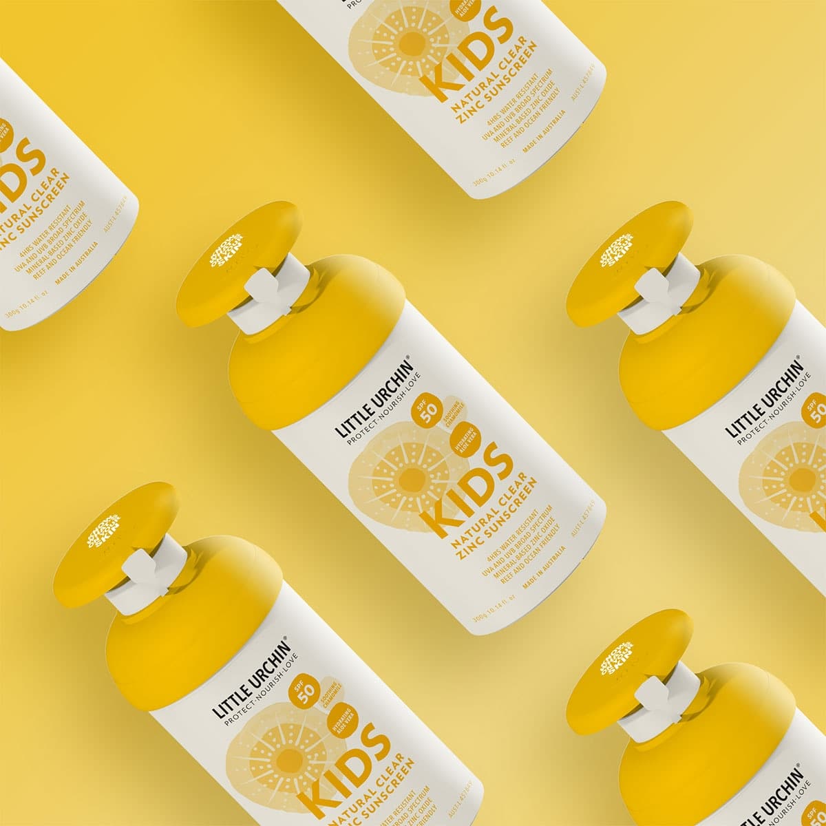 Thumbnail Little Urchin SPF 50+ Kids Natural Clear Zinc Sunscreen Pump 300g