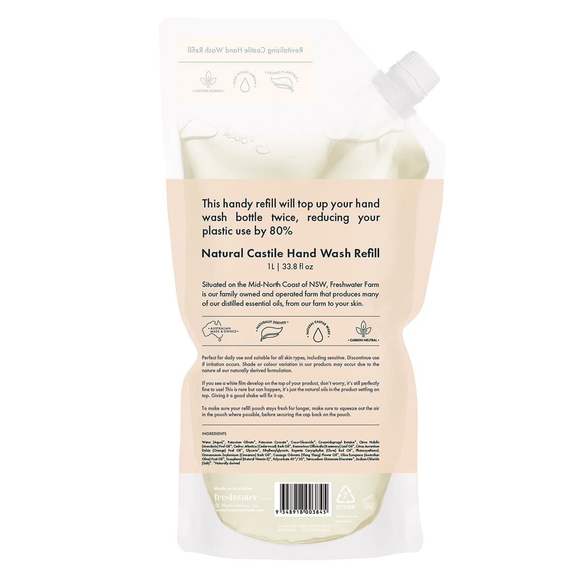 Thumbnail Freshwater Farm Mandarin + Cedarwood Hand Wash Refill 1L