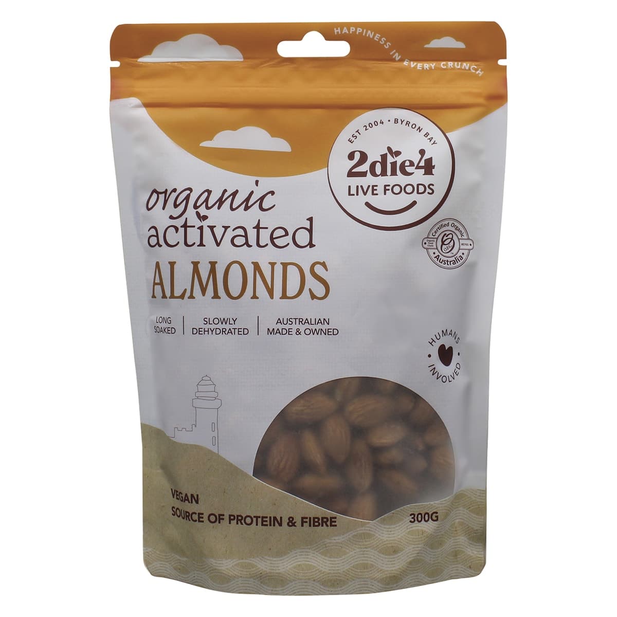 2Die4 Live Foods Organic Activated Vegan Almonds 300g