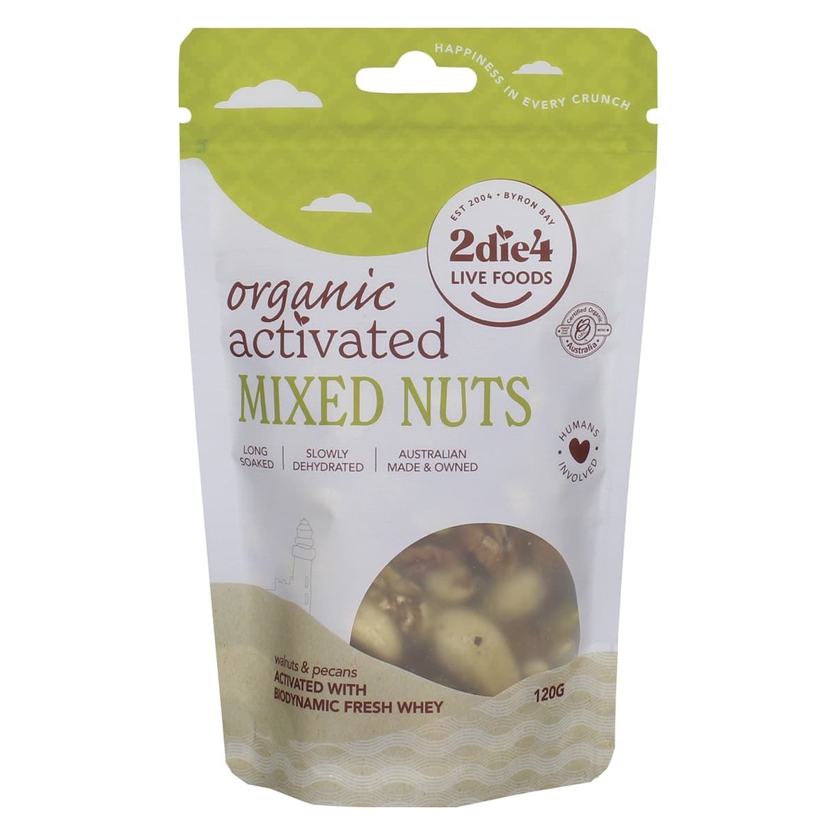 Thumbnail 2Die4 Live Foods Organic Activated Mixed Nuts with Fresh Whey 120g
