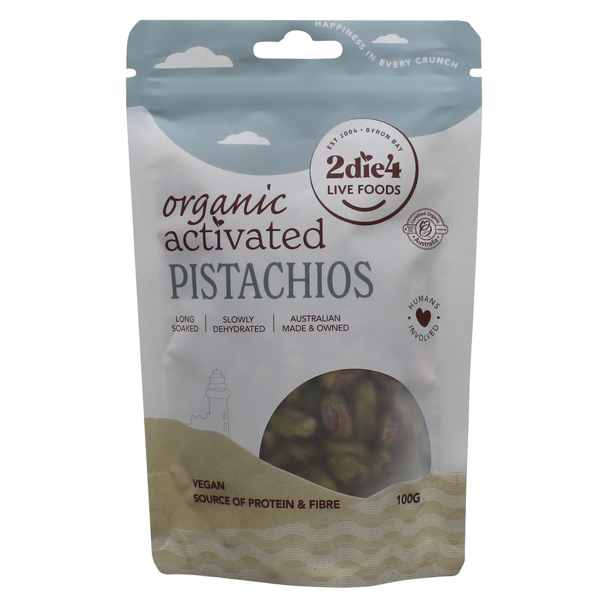 Thumbnail 2Die4 Live Foods Organic Activated Vegan Pistachios 100g