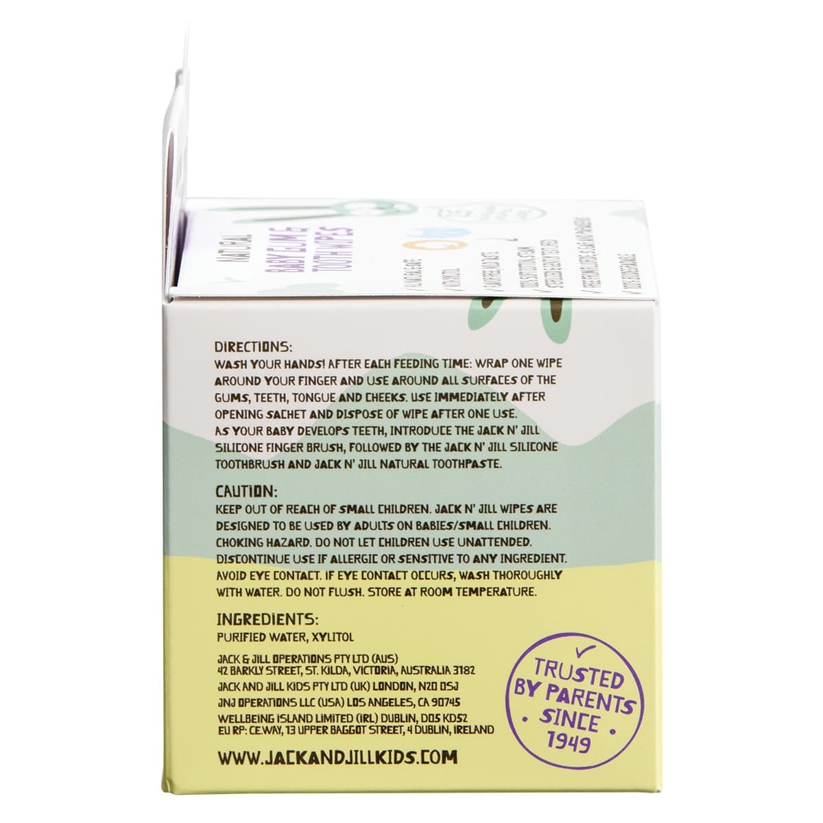 Thumbnail Jack n Jill Tooth & Gum Wipes 25 Pack