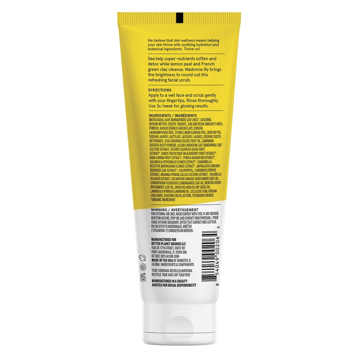 Thumbnail Acure Brightening Facial Scrub 118ml