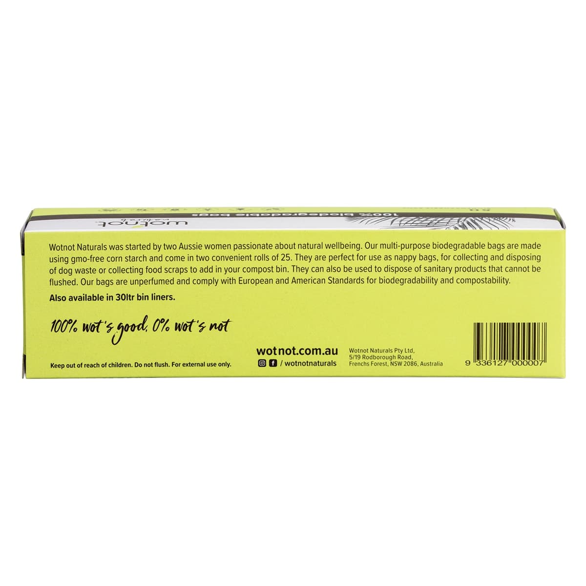 Thumbnail Wotnot Biodegradable Nappy Bags 50 Pack