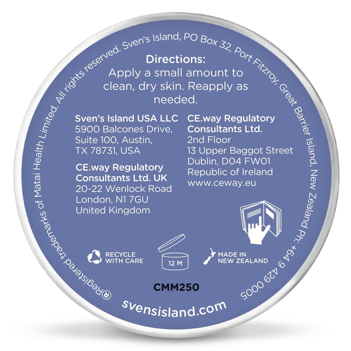 Thumbnail Svens Island Miracle Manuka Skin Repair Ointment 55g
