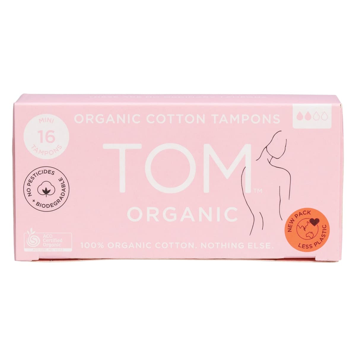 Thumbnail Tom Organic Cotton Tampons Mini 16 Pack