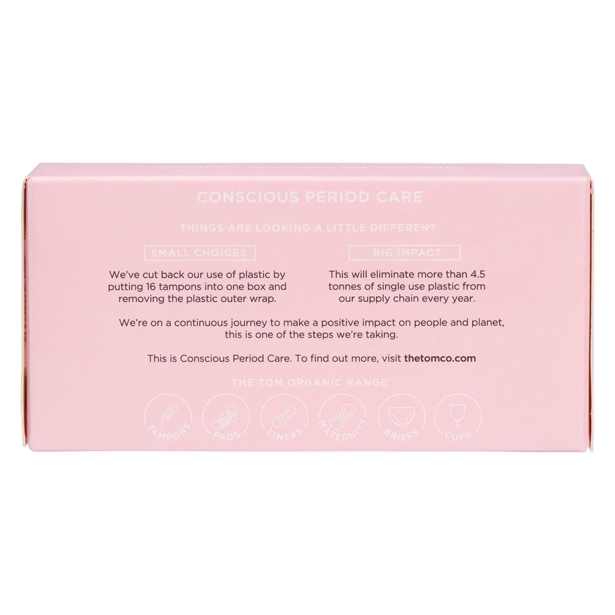 Thumbnail Tom Organic Cotton Tampons Mini 16 Pack