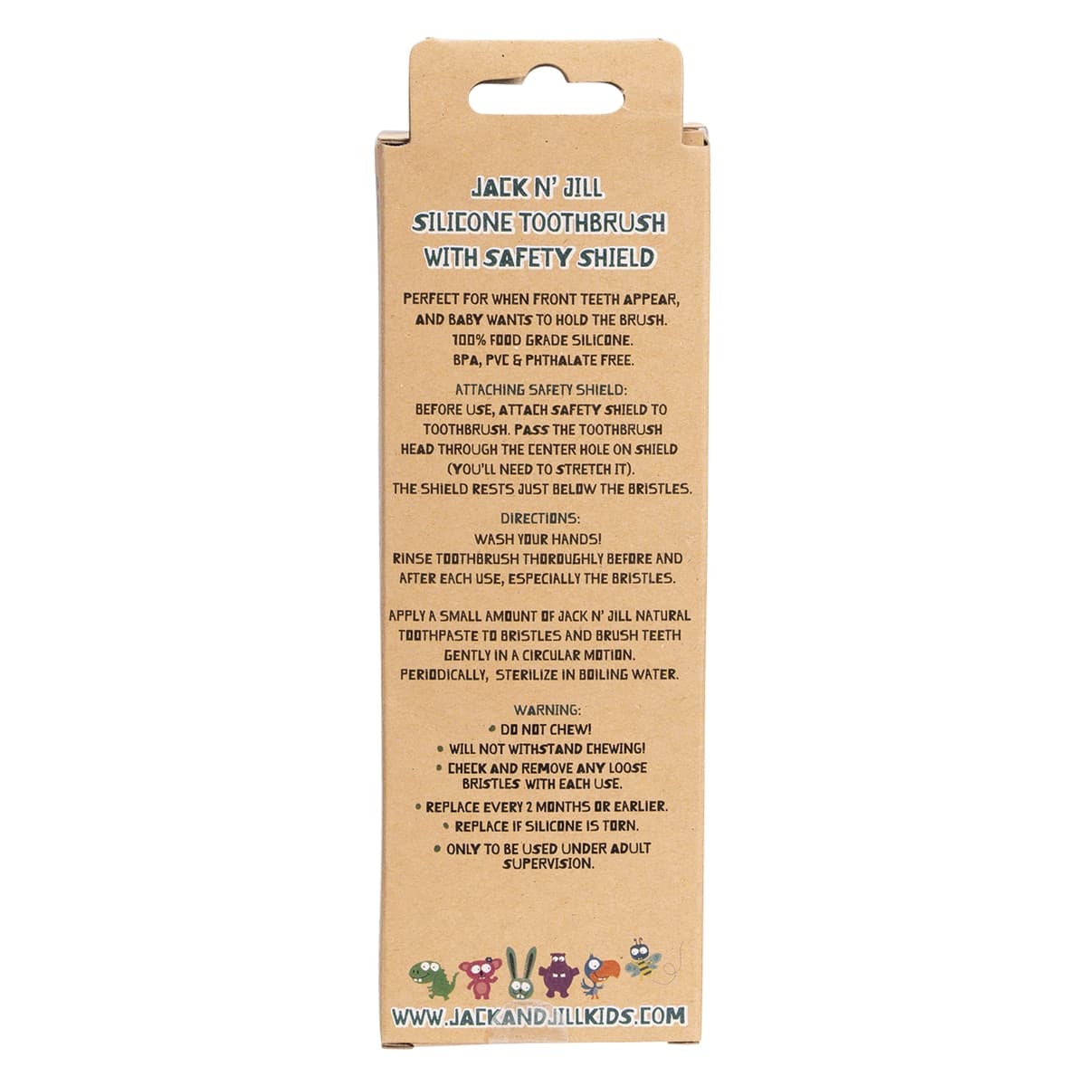Thumbnail Jack n Jill Stage 2 Silicone Baby Toothbrush 1 Pack