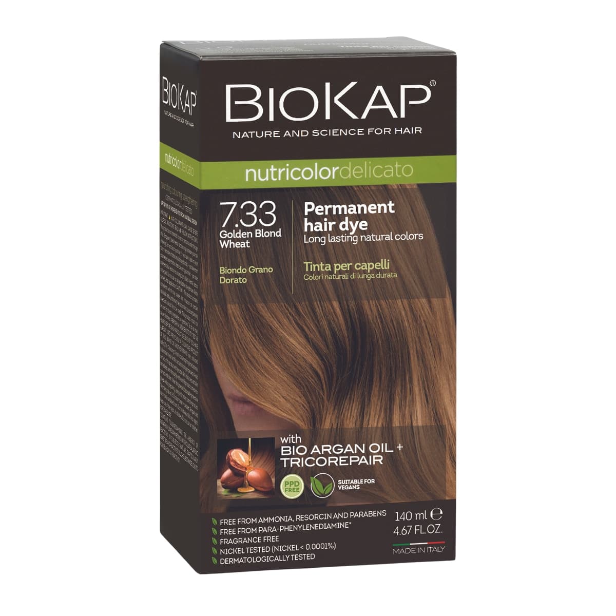 Thumbnail Biokap Nutricolor Delicato 7.33 Golden Blonde Wheat 140ml