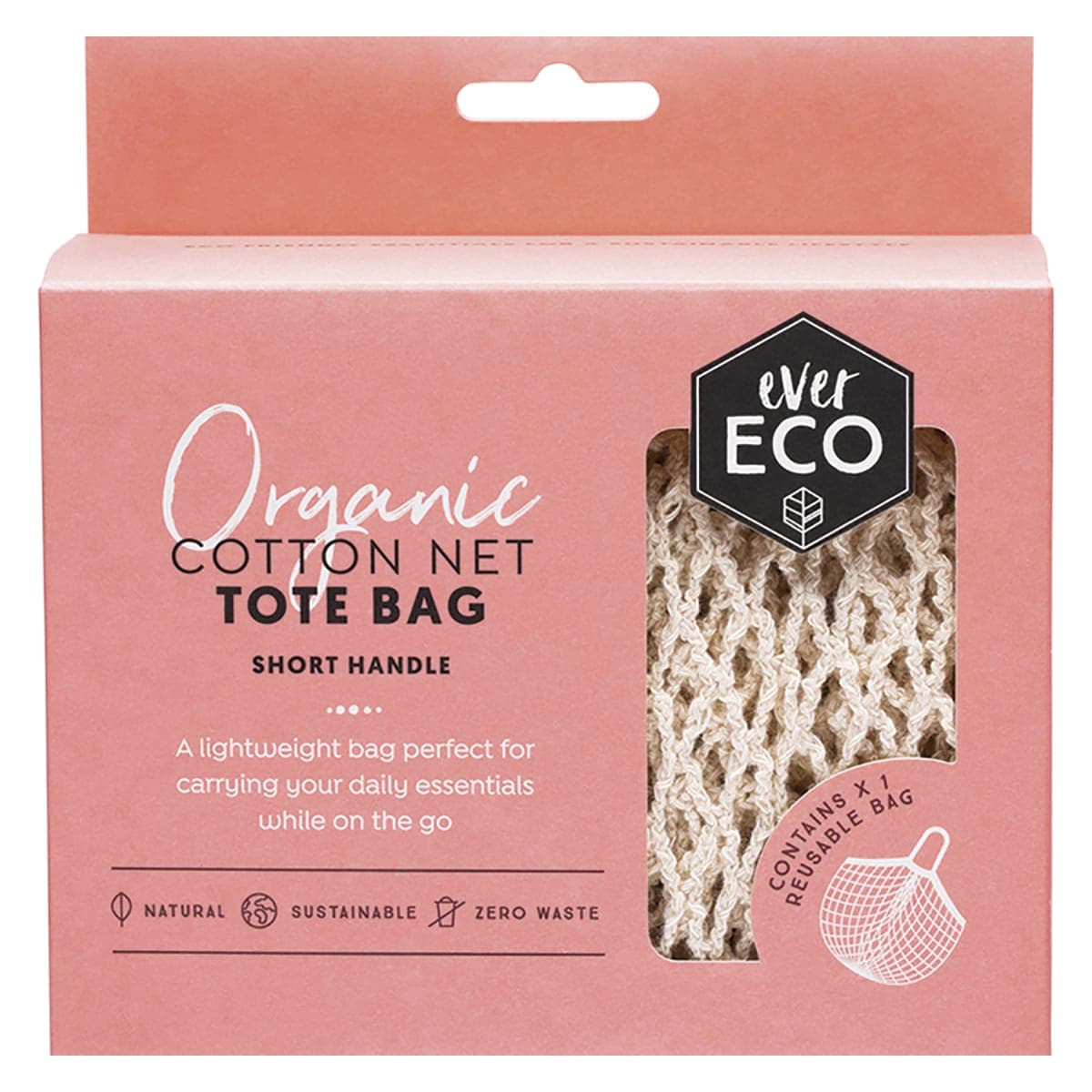 Thumbnail Ever Eco Tote Bag Organic Cotton Net Short Handle