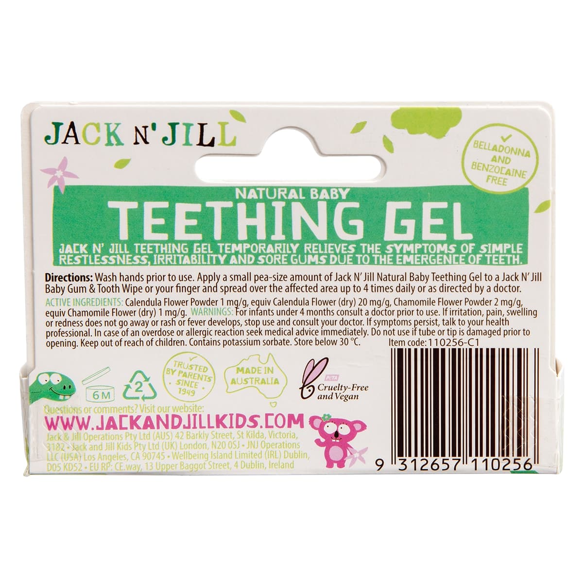 Thumbnail Jack n Jill Natural Baby Teething Gel 15g