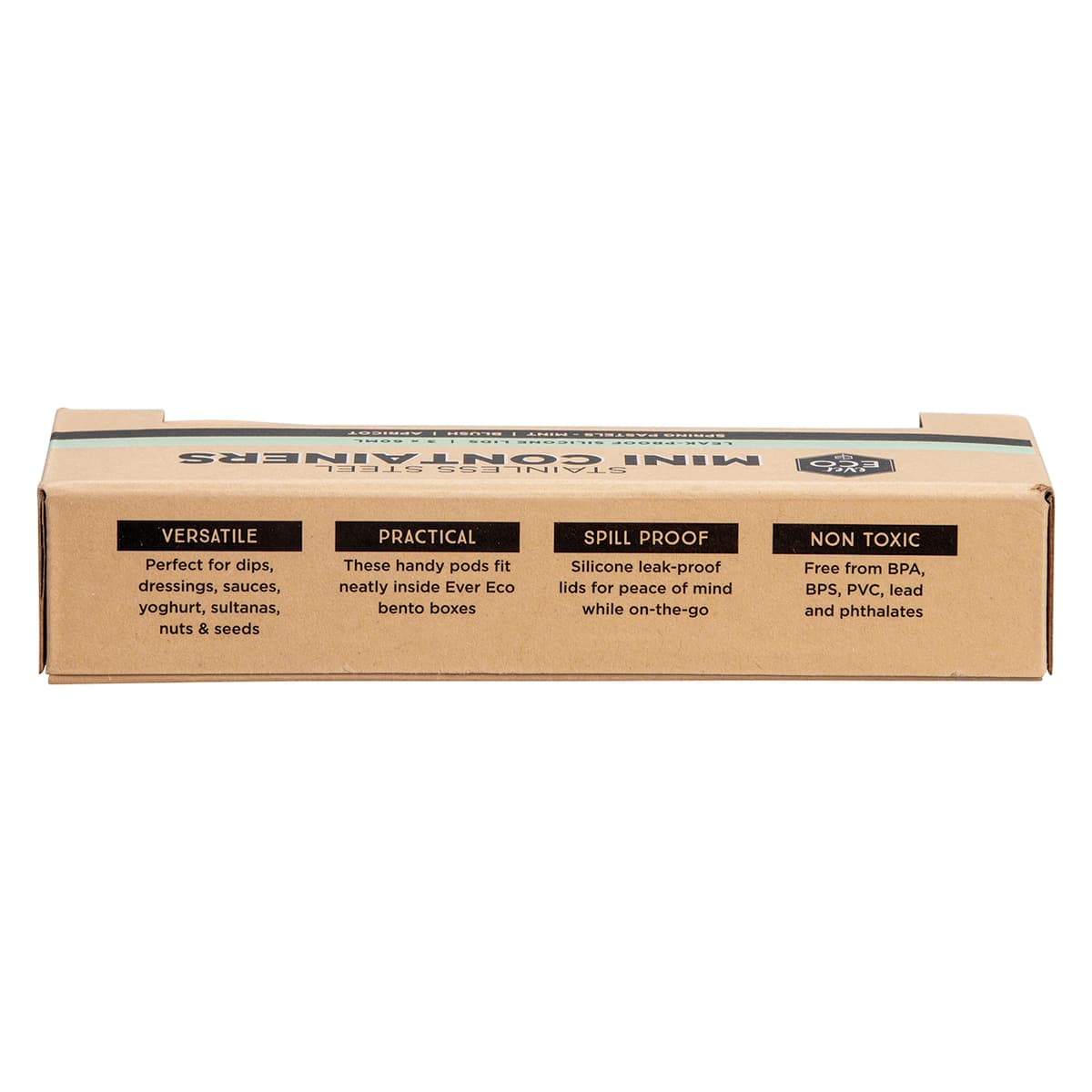 Thumbnail Ever Eco Stainless Steel Mini Containers 3 Pack