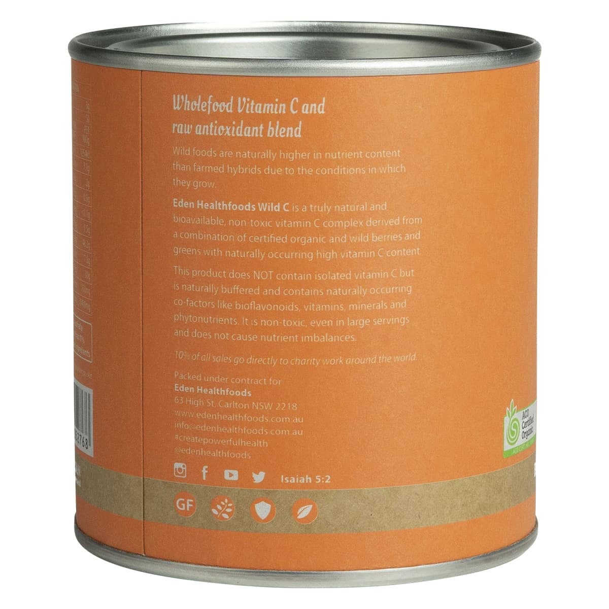 Thumbnail Eden Healthfoods Wild C Natural Vitamin C Powder 150g