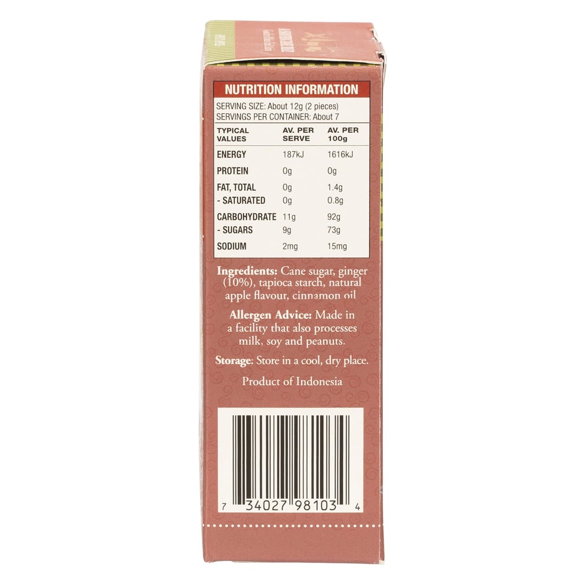 Thumbnail The Ginger People Gin Gins Spicy Apple Ginger Chews 84g