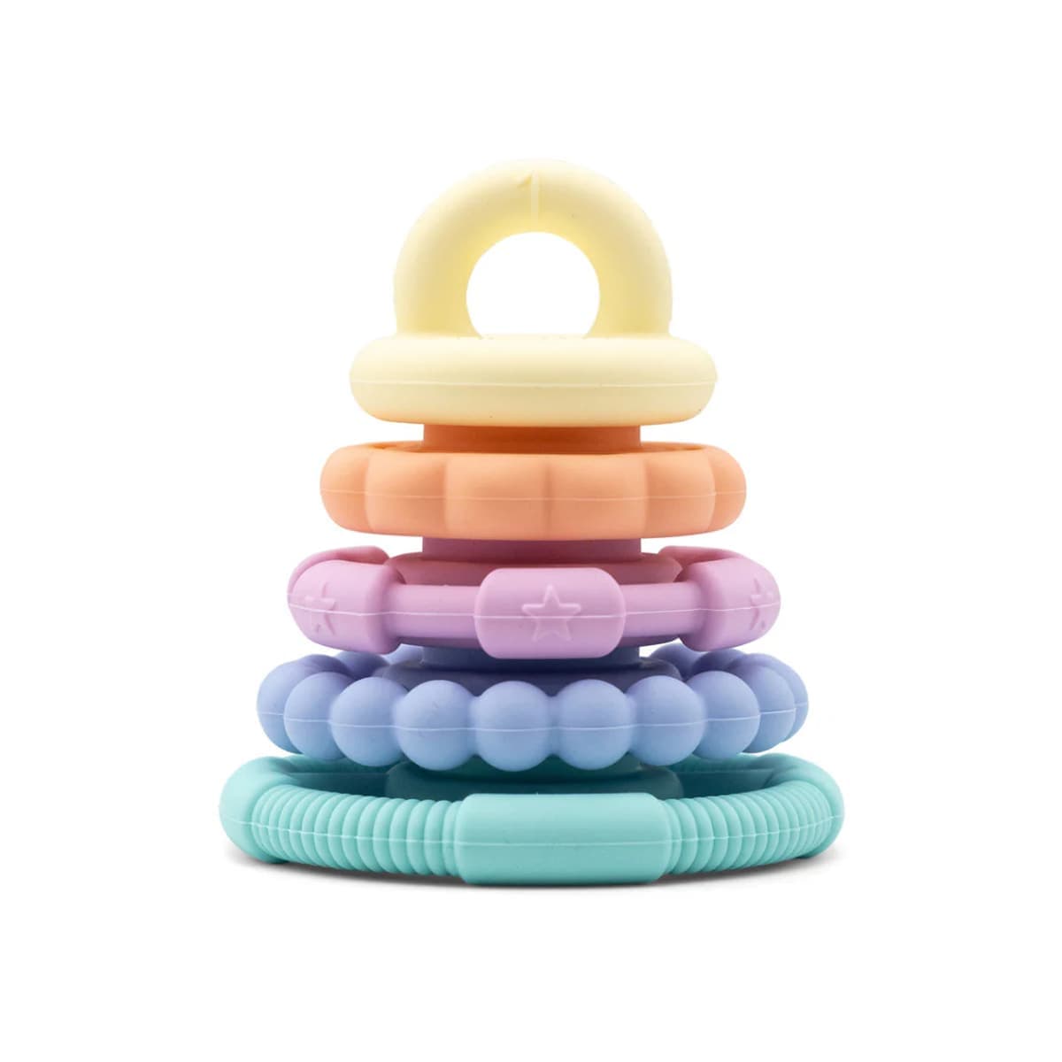Thumbnail Jellystone Designs Baby Rainbow Stacker & Teether Toy Pastel