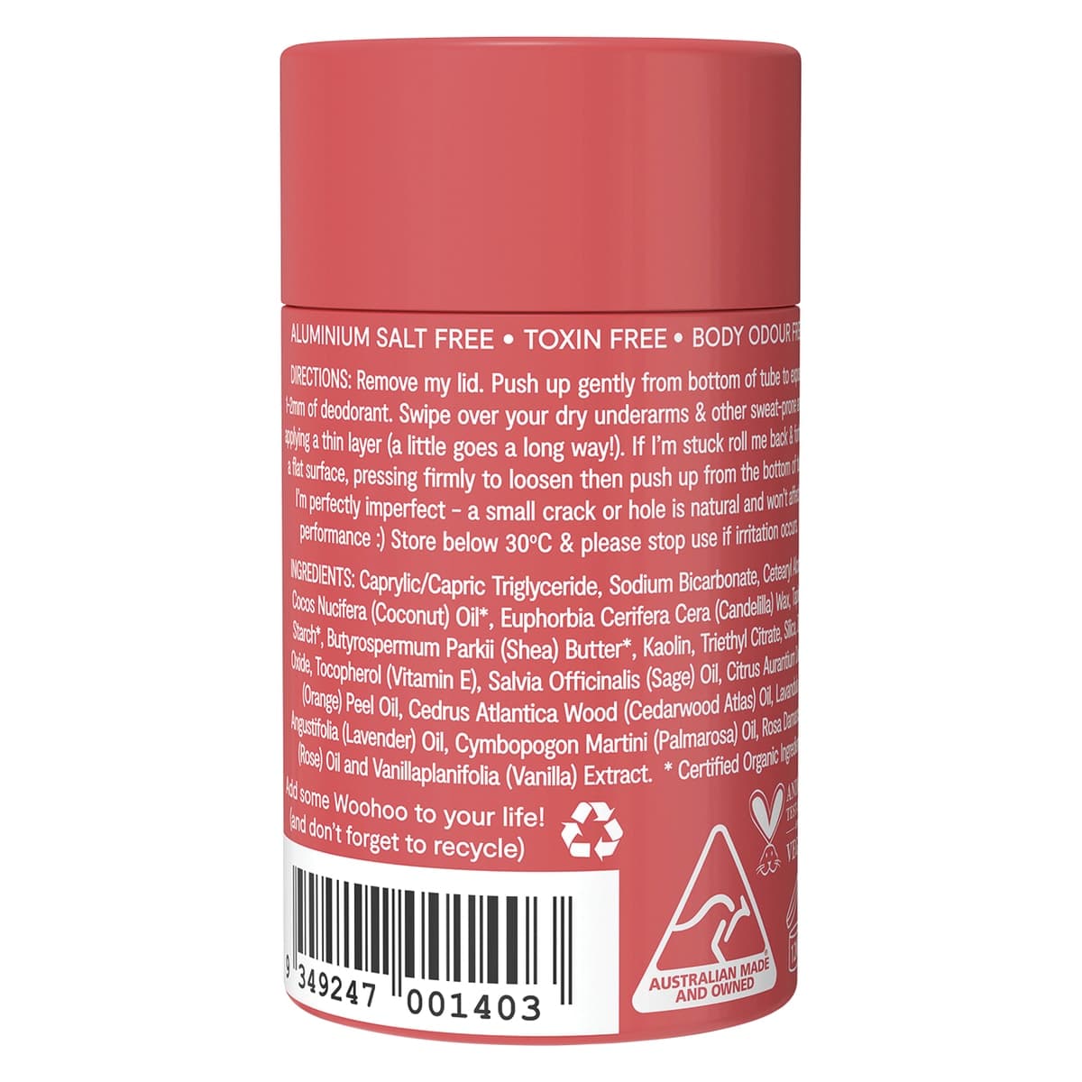 Thumbnail Woohoo Body Deodorant & Anti-Chafe Stick Urban 60g