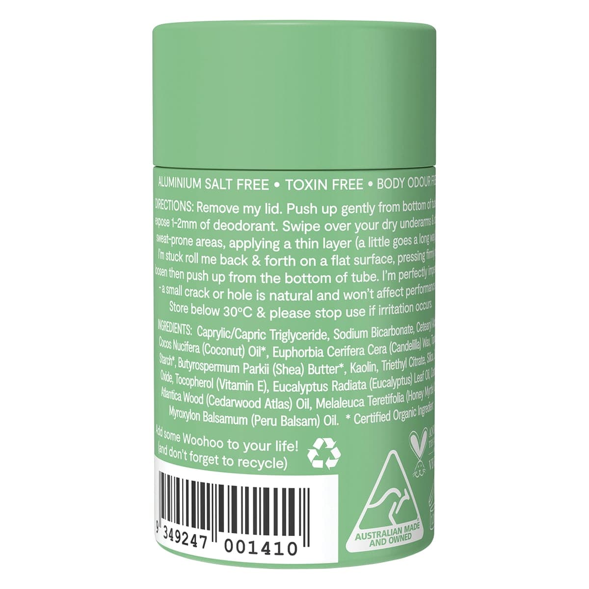 Thumbnail Woohoo Body Deodorant & Anti-Chafe Stick Wild - Extra Strength 60g