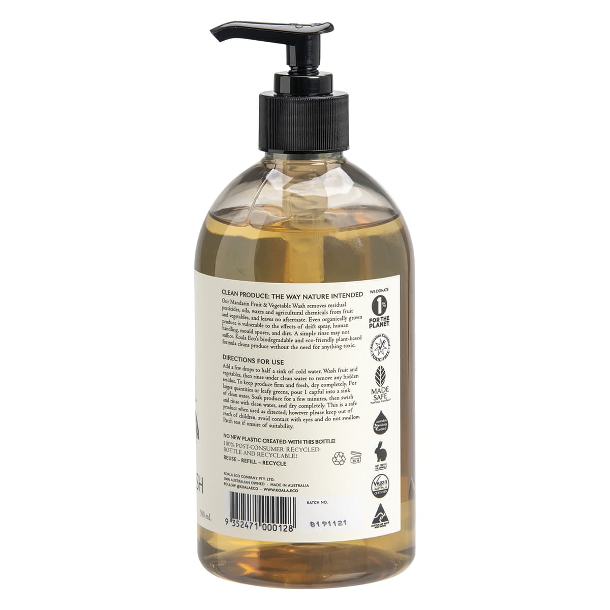 Thumbnail Koala Eco Fruit & Vege Wash Mandarin 500ml