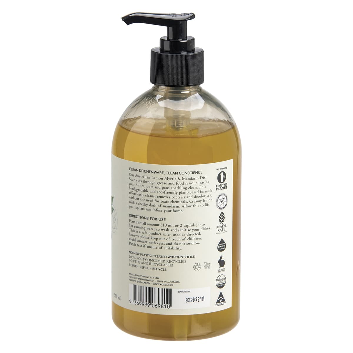 Thumbnail Koala Eco Dish Soap Lemon Myrtle & Mandarin 500ml