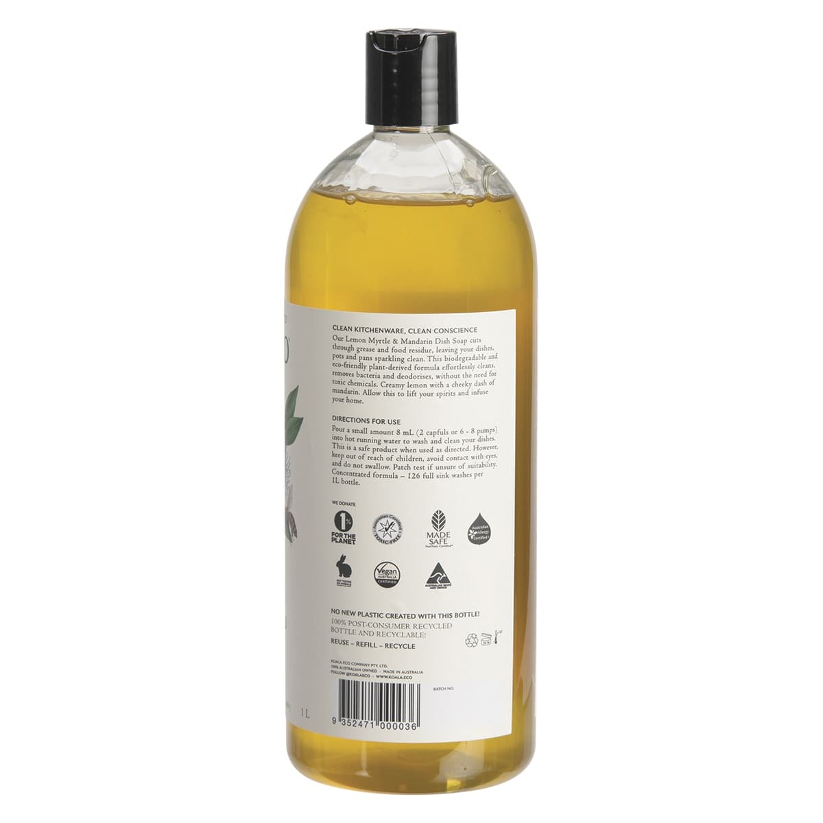 Thumbnail Koala Eco Dish Soap Lemon Myrtle & Mandarin 1L