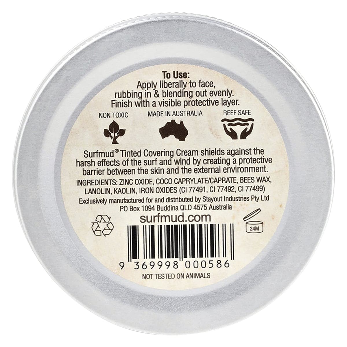Thumbnail SURFMUD Natural Zinc Tinted Covering Cream 45g