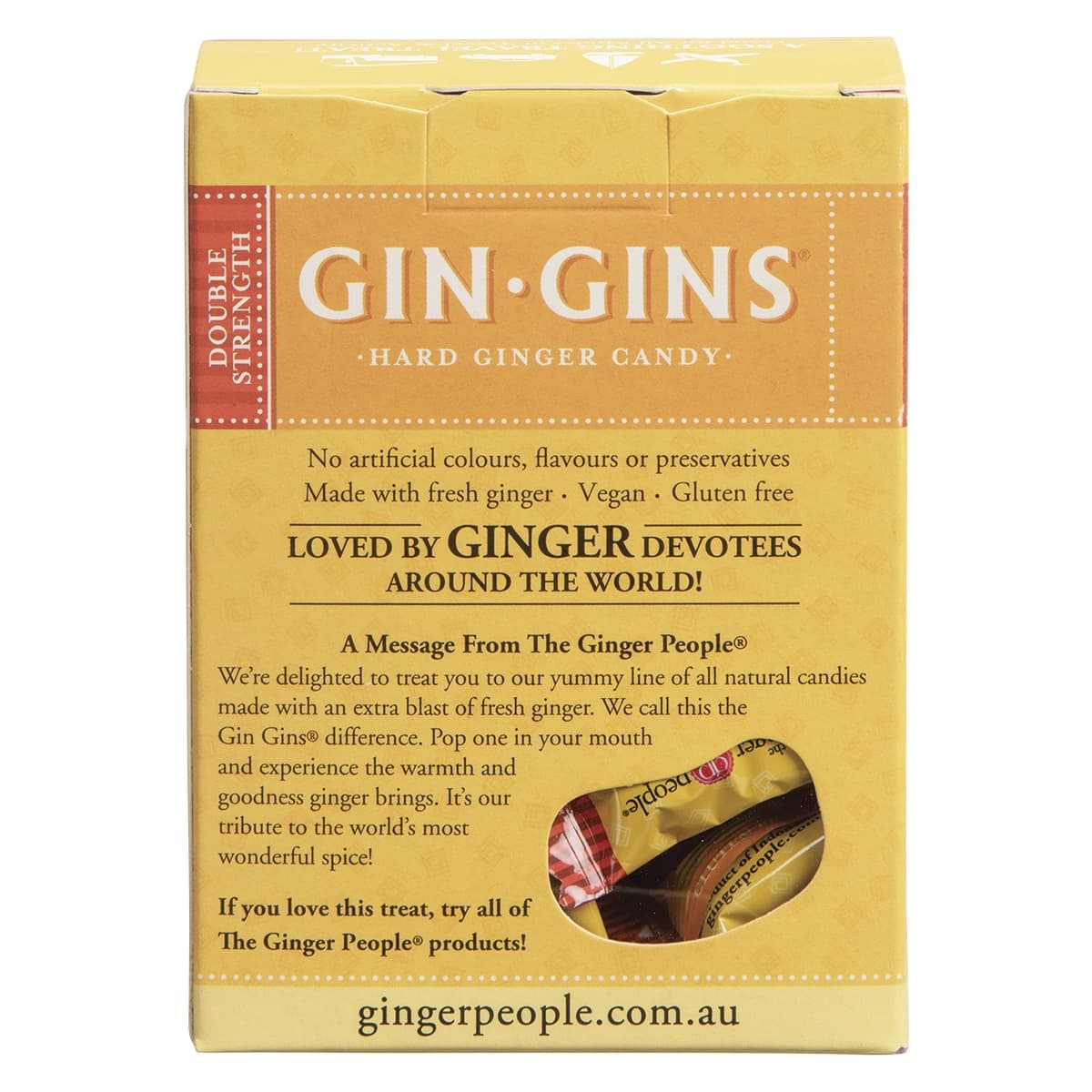 Thumbnail The Ginger People Gin Gins Hard Ginger Candy Double Strength 84g