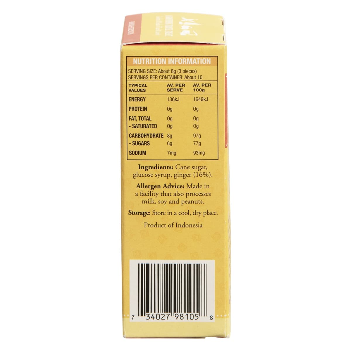 Thumbnail The Ginger People Gin Gins Hard Ginger Candy Double Strength 84g