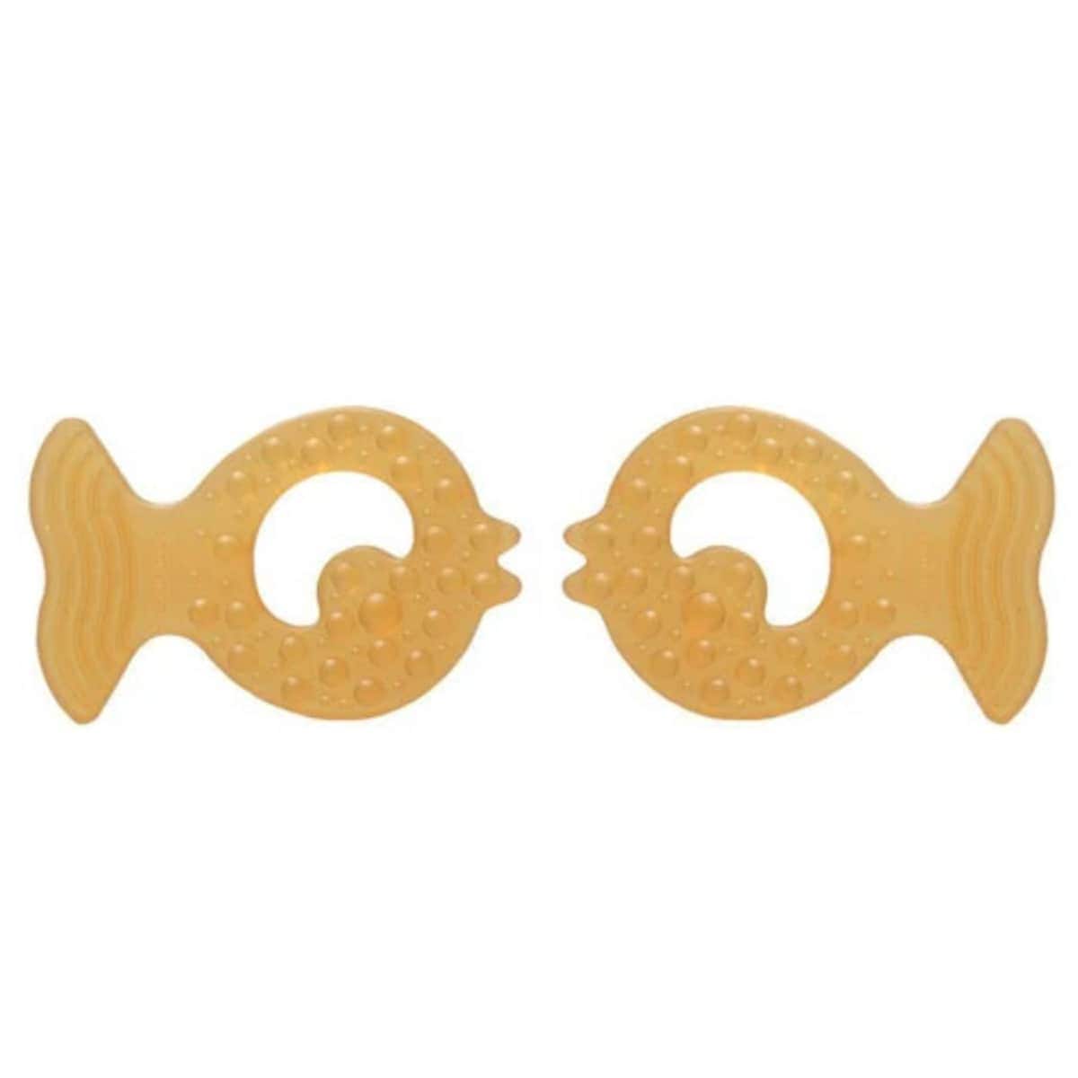 Thumbnail Natural Rubber Soothers Fish Teether for Baby 2 Pack