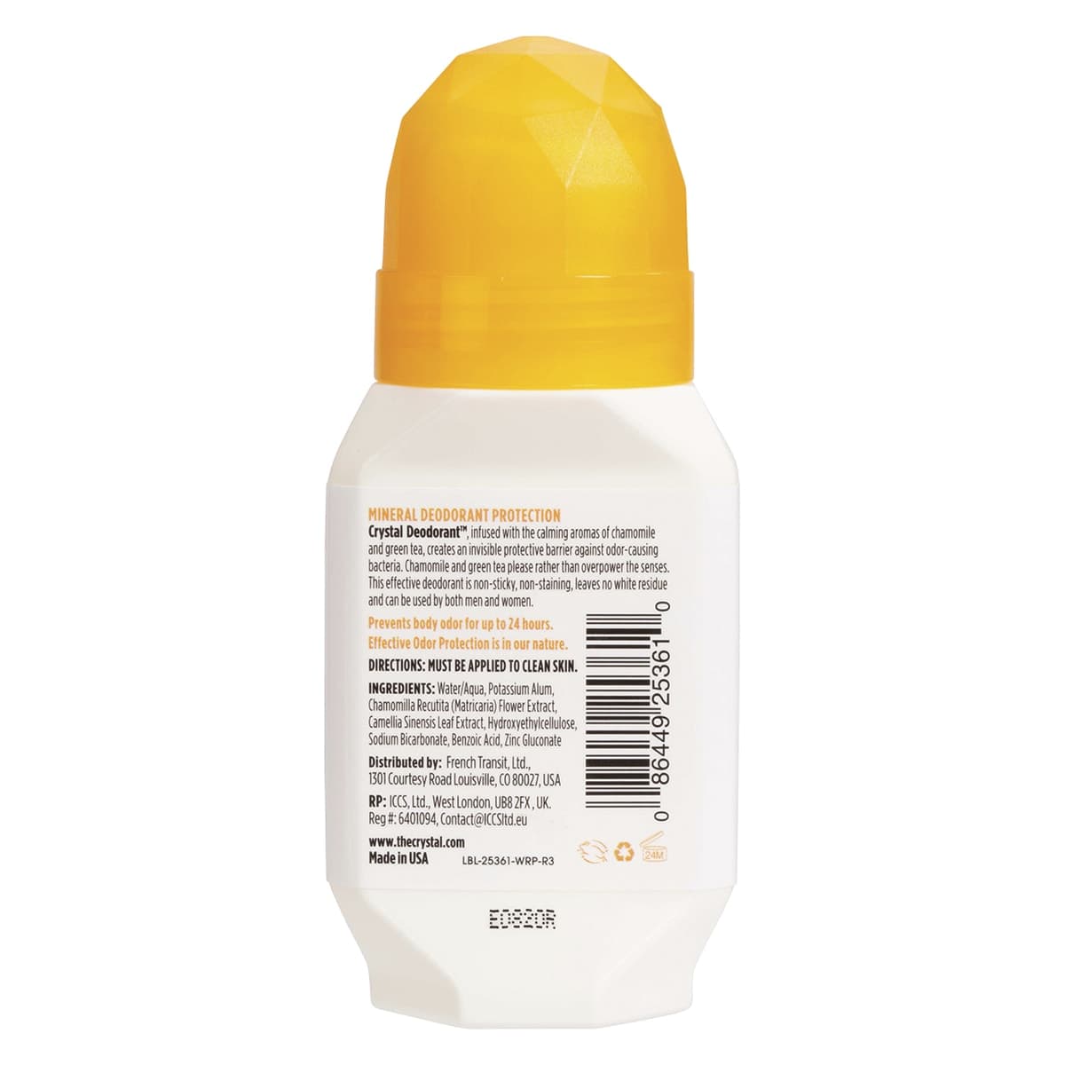 Thumbnail Crystal Mineral Deodorant Roll-on Chamomile & Green Tea 66ml