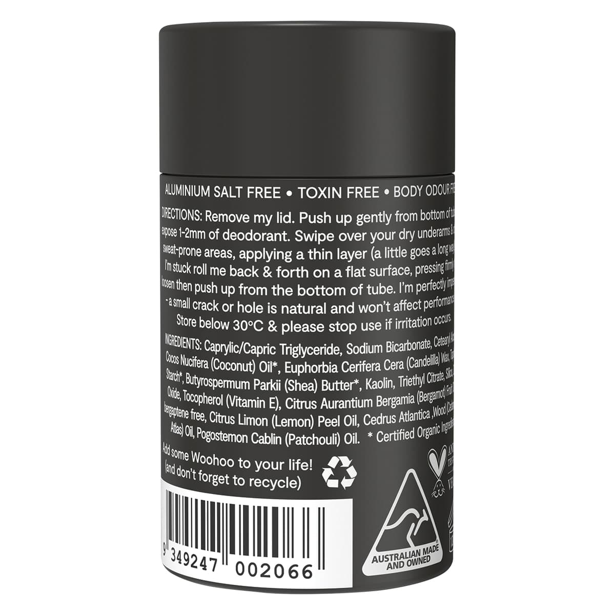 Thumbnail Woohoo Body Deodorant & Anti-Chafe Stick Tux 60g