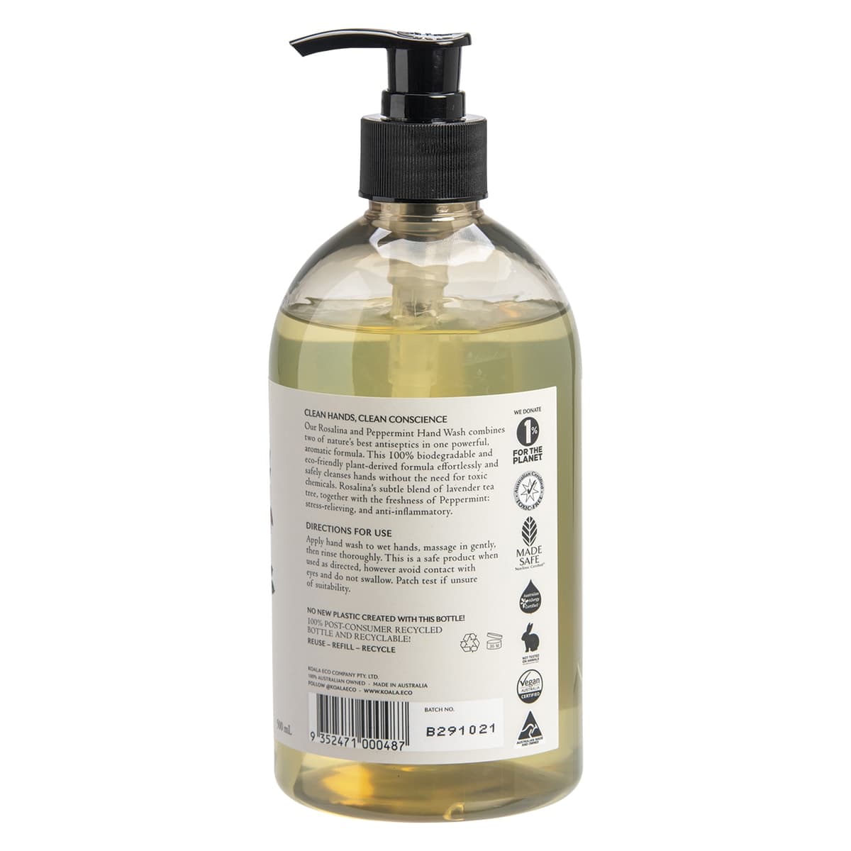 Thumbnail Koala Eco Hand Wash Rosalina & Peppermint 500ml