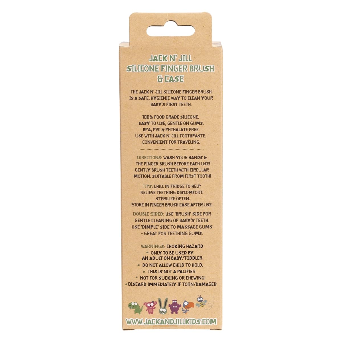Thumbnail Jack n Jill Stage 1 Silicone Baby Finger Brush 2 Pack + Case