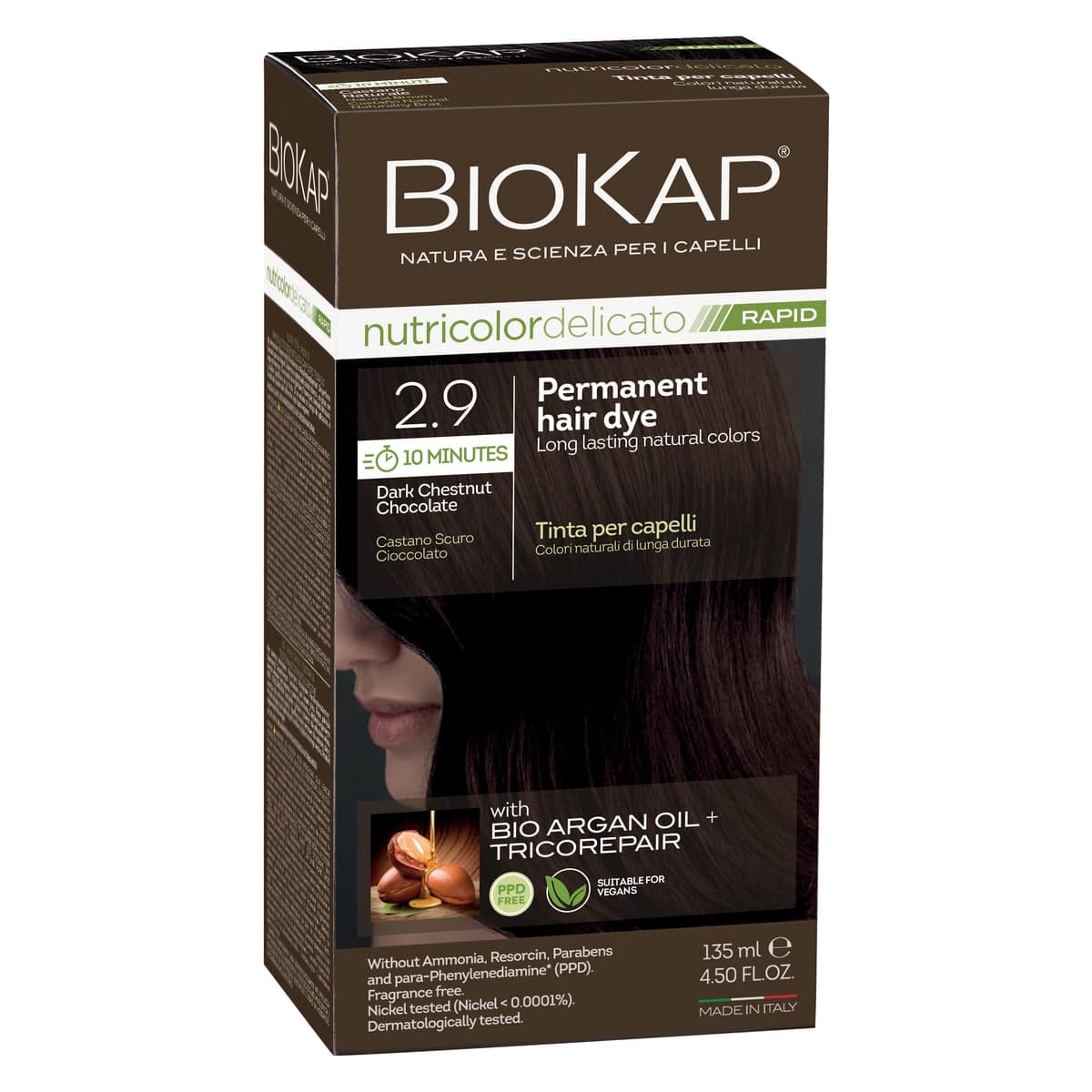 Thumbnail Biokap Nutricolor Delicato Rapid 2.9 Dark Chestnut Chocolate