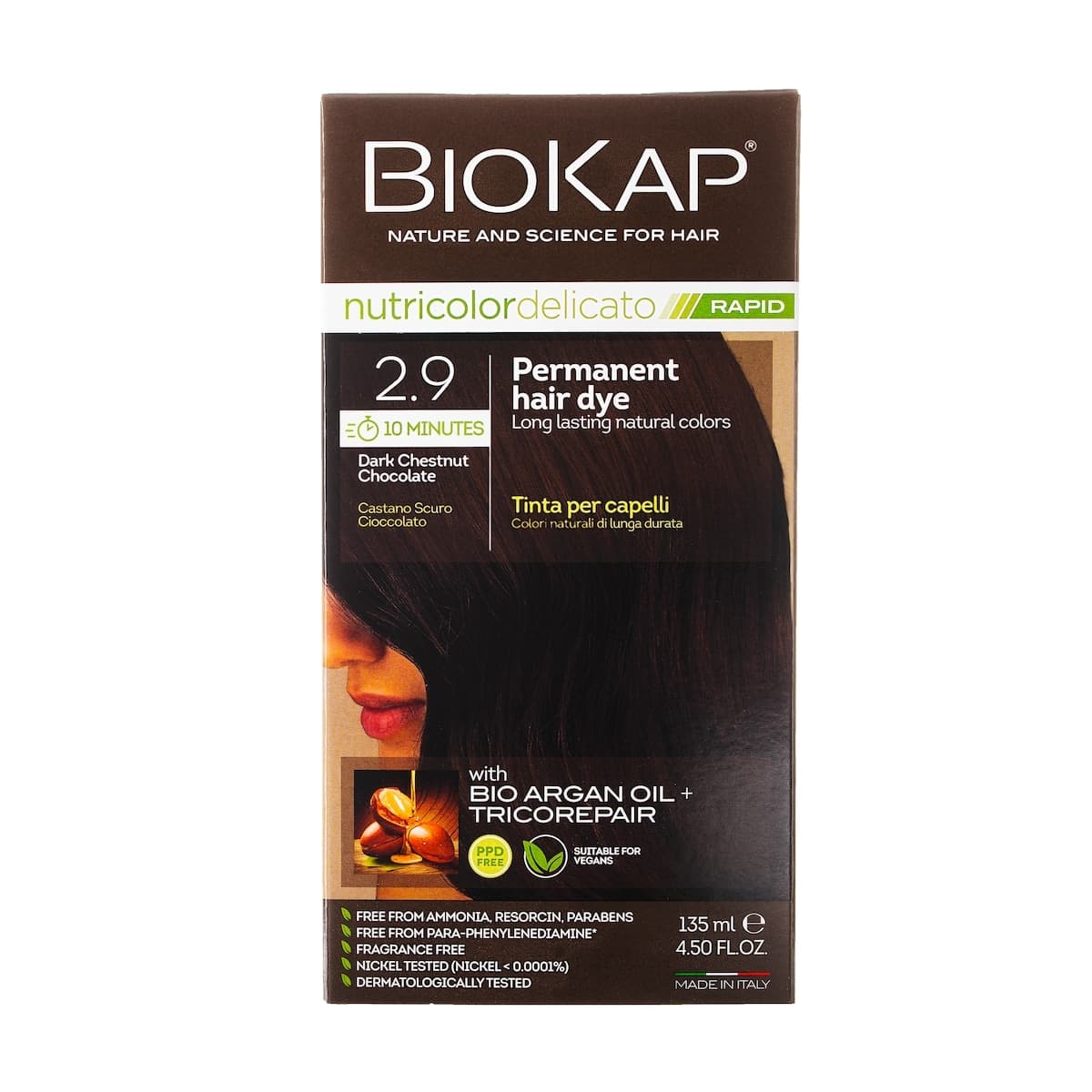 Thumbnail Biokap Nutricolor Delicato Rapid 2.9 Dark Chestnut Chocolate