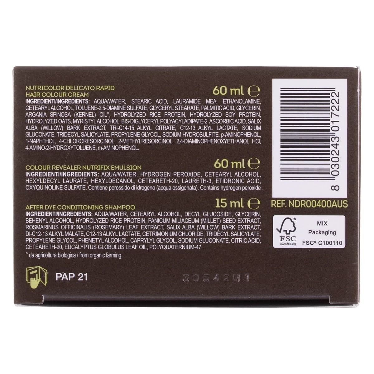 Thumbnail Biokap Nutricolor Delicato Rapid 4.0 Natural Brown
