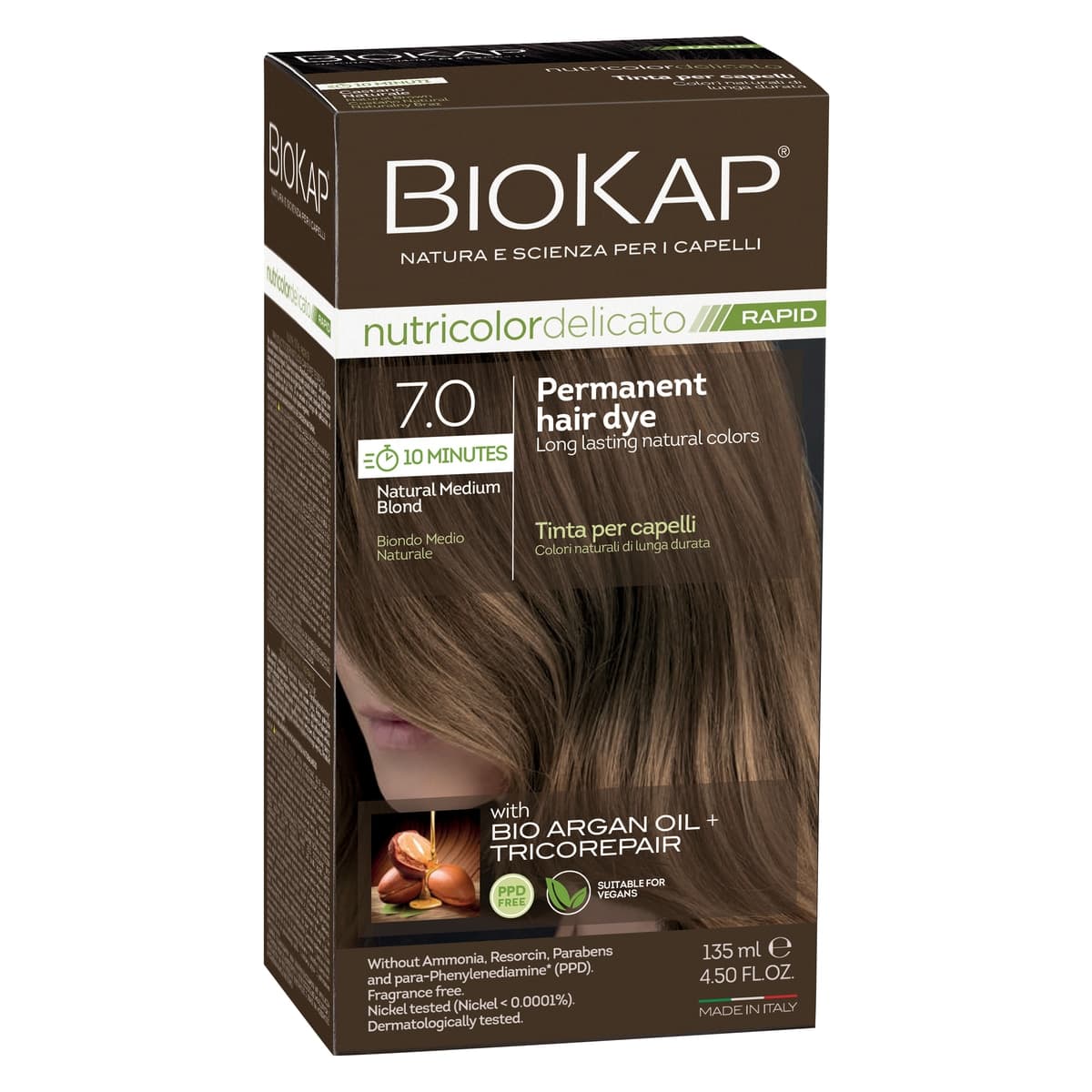 Thumbnail Biokap Nutricolor Delicato Rapid 7.0 Natural Medium Blond