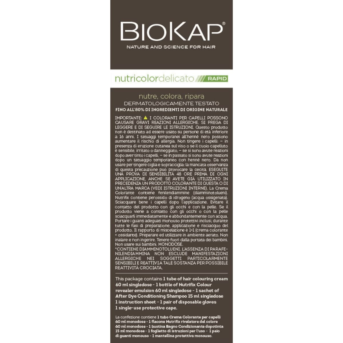 Thumbnail Biokap Nutricolor Delicato Rapid 7.0 Natural Medium Blond