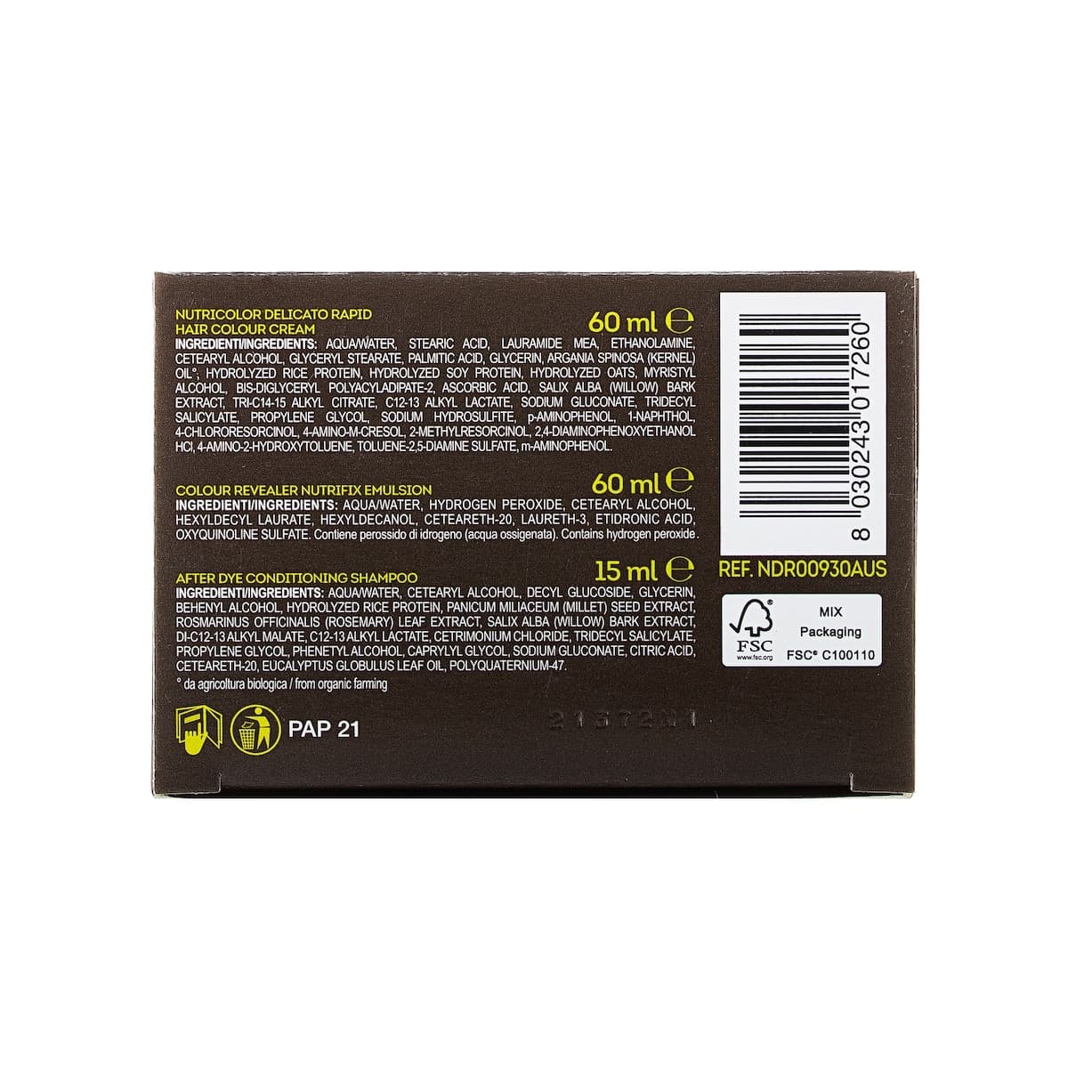 Thumbnail Biokap Nutricolor Delicato Rapid 9.3 Extra Light Golden Blond