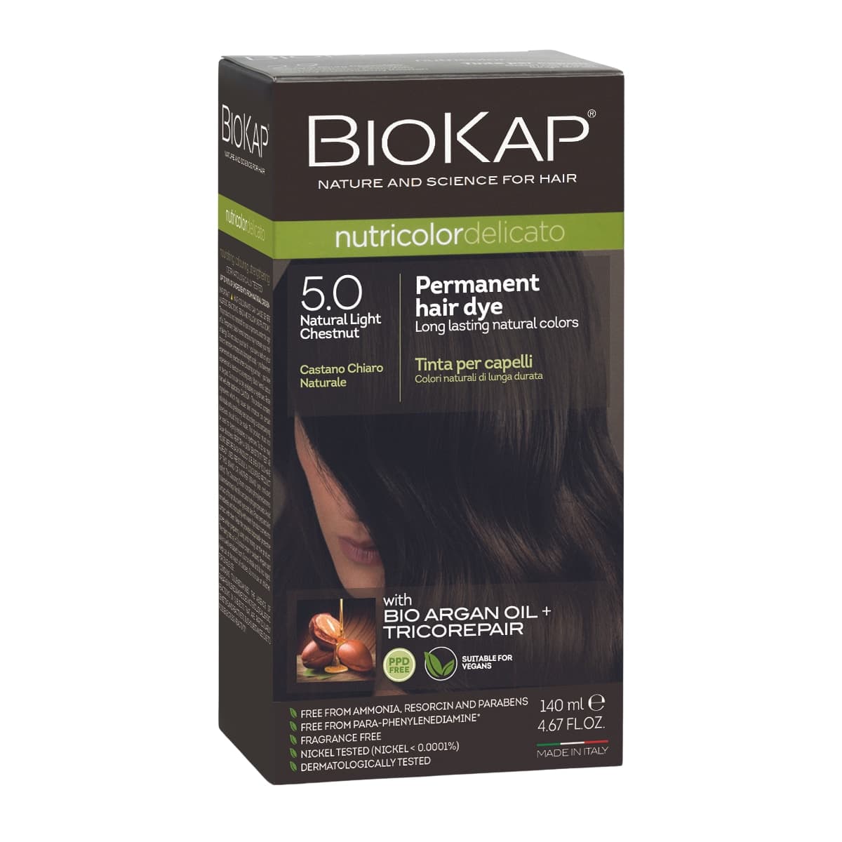 Biokap Nutricolor Delicato 5.0 Natural Light Chestnut 140ml