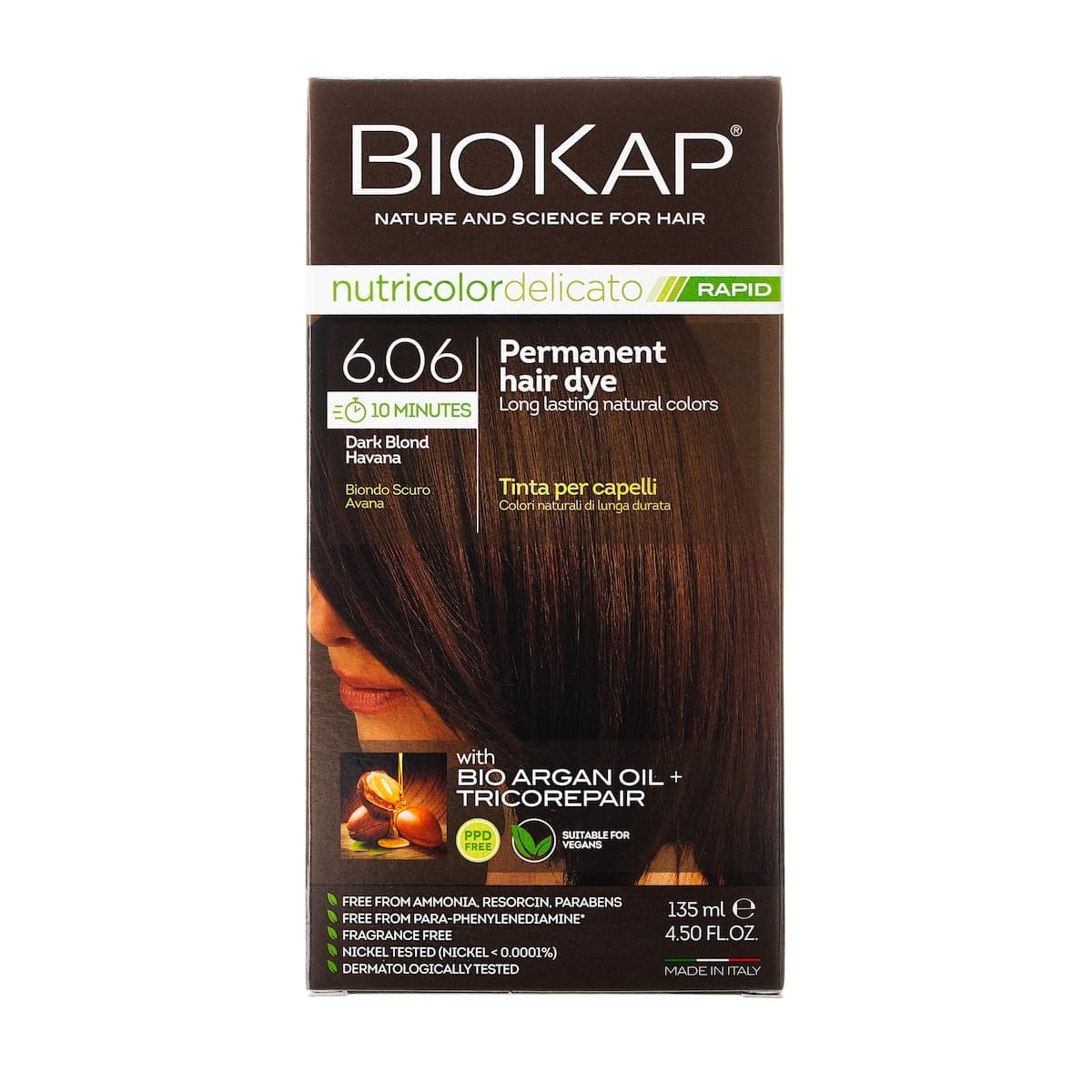 Thumbnail Biokap Nutricolor Delicato Rapid 6.06 Dark Blond Havana