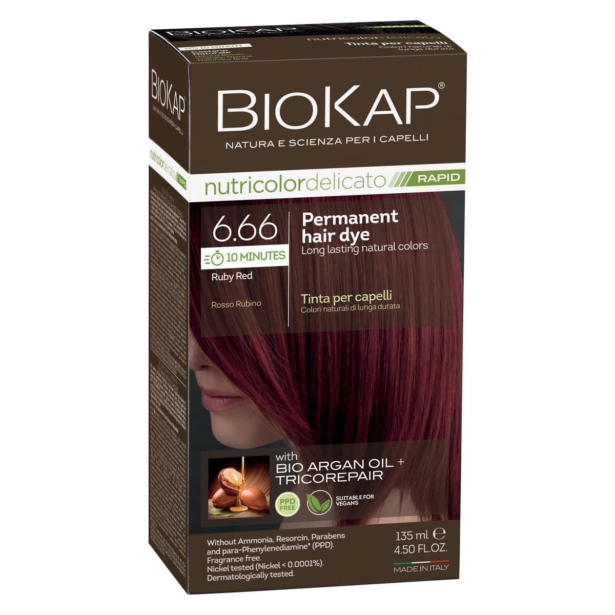 Thumbnail Biokap Rapid 6.66 Ruby Red Hair Colour 135ml