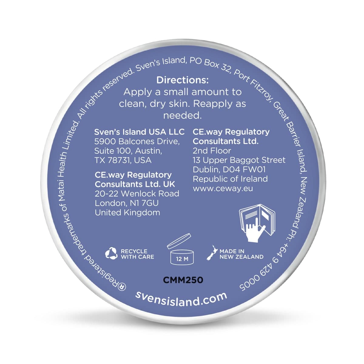Thumbnail Svens Island Miracle Manuka Skin Creme 250g