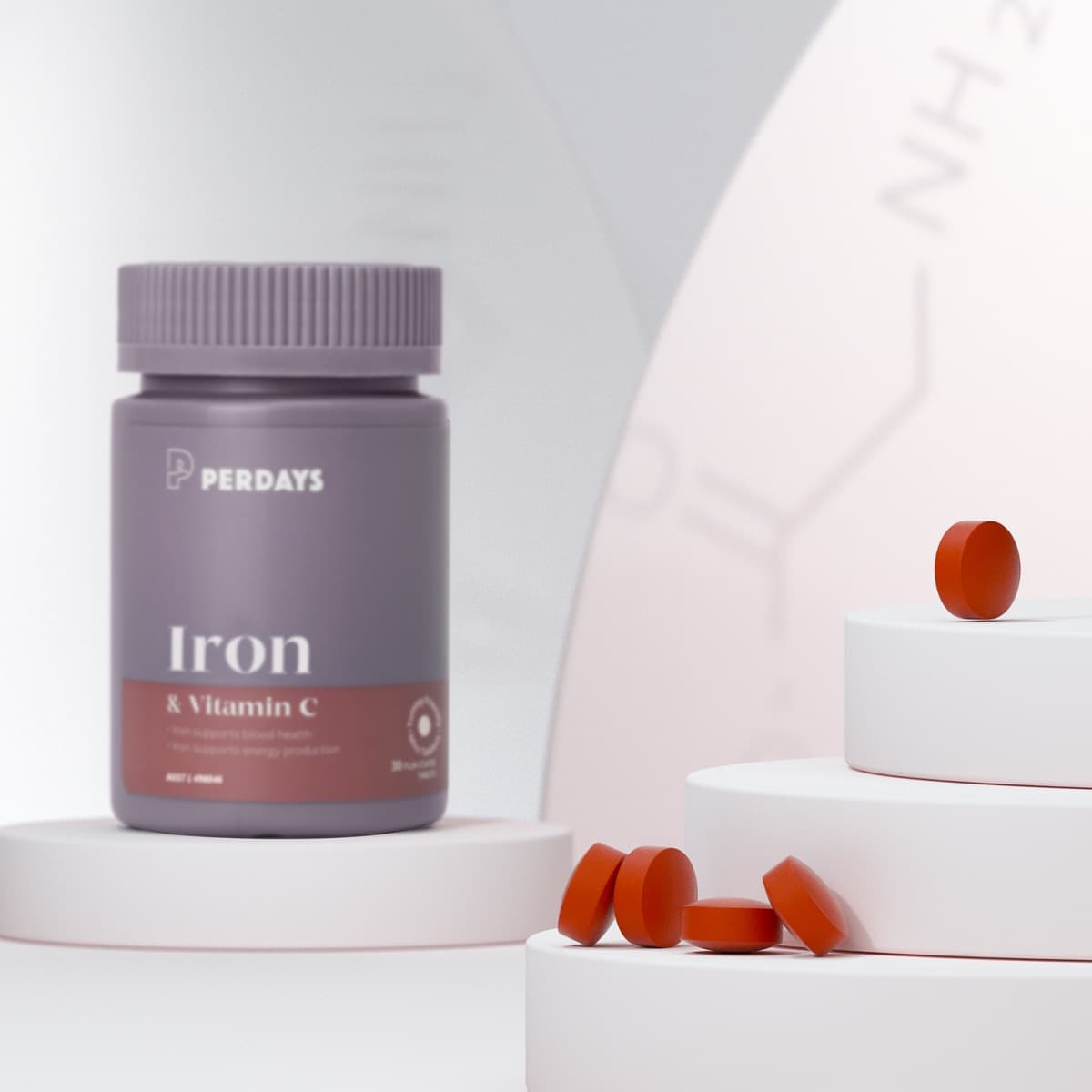 Thumbnail Perdays Iron & Vitamin C 30 Tablets