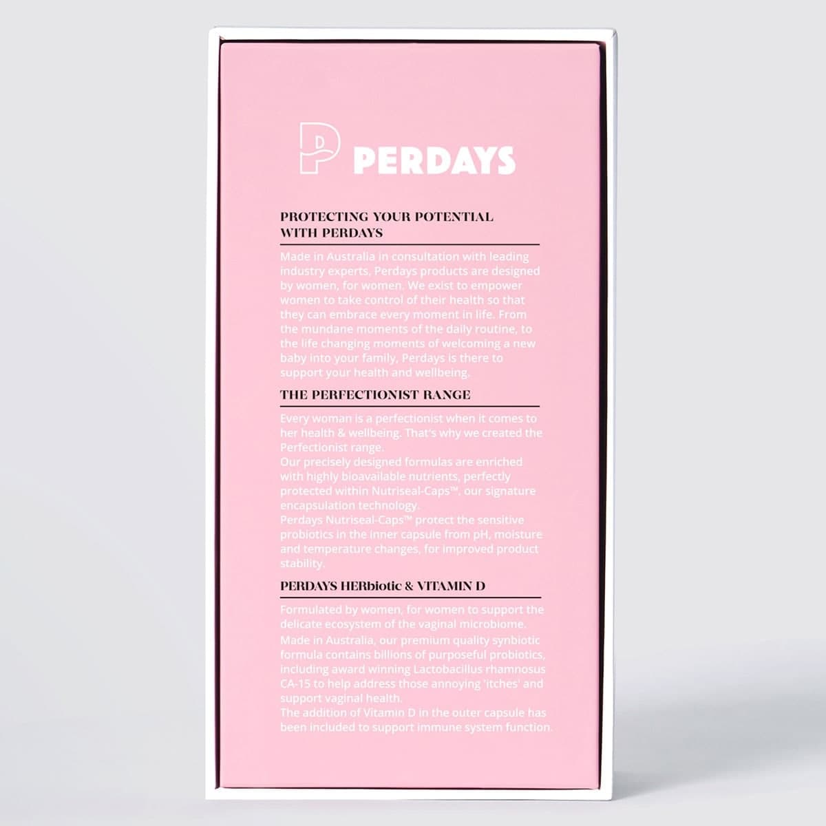 Thumbnail Perdays HERbiotic & Vitamin D 30 Capsules