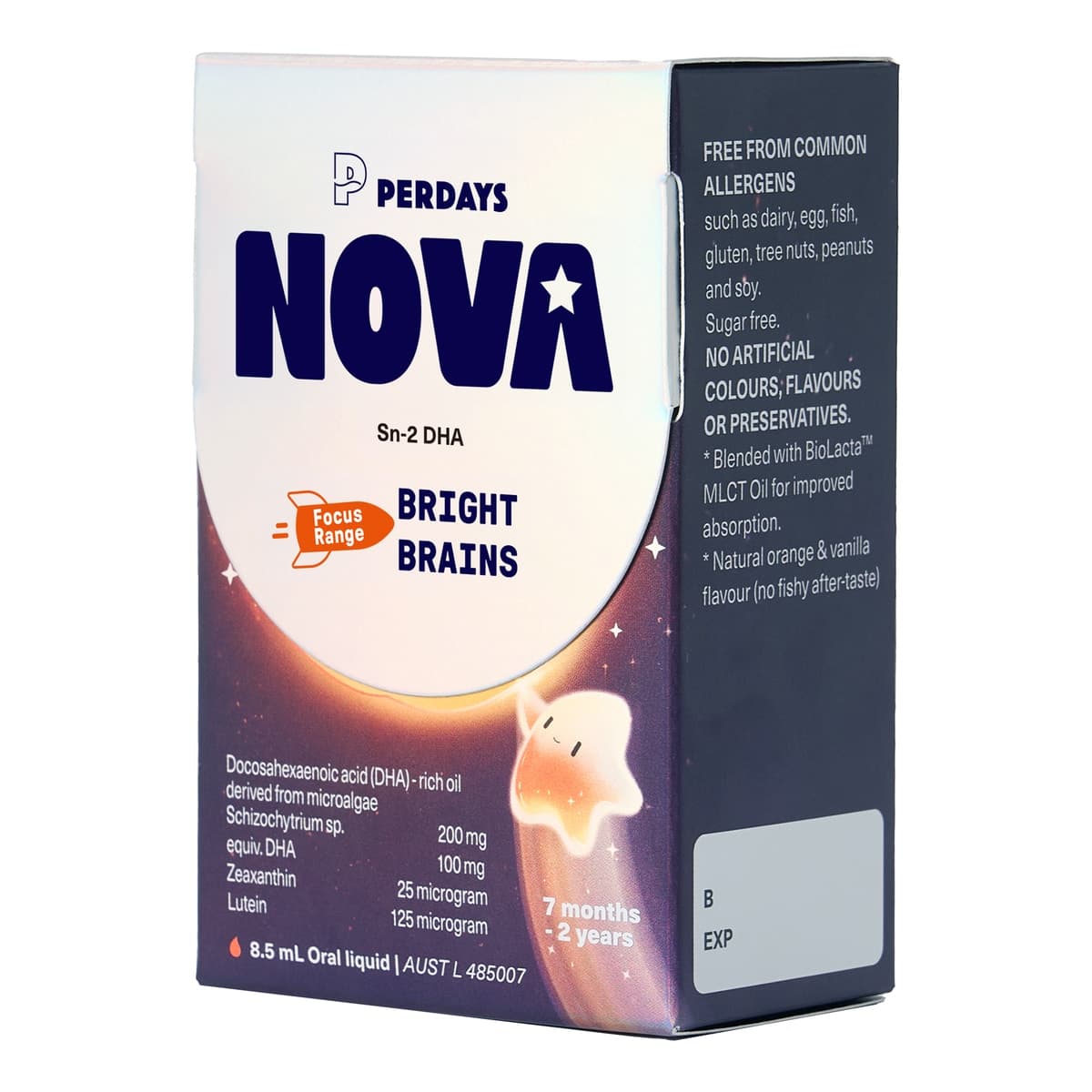 Thumbnail Perdays Nova Kids Bright Brains DHA Liquid 8.5ml