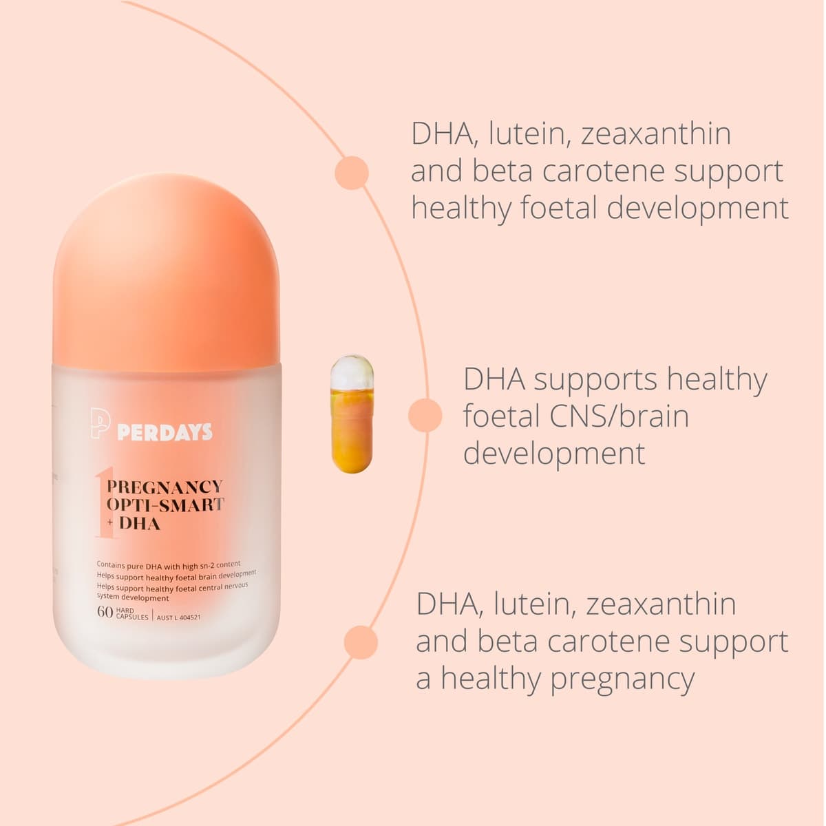 Thumbnail Perdays Pregnancy Opti-Smart + DHA 60 Capsules