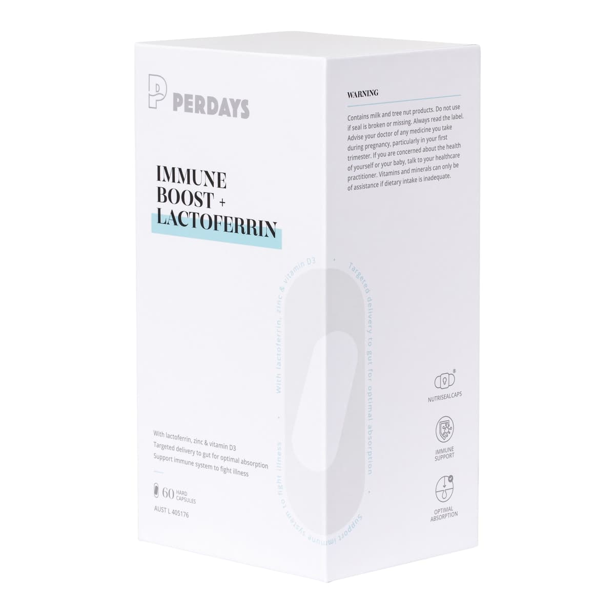 Thumbnail Perdays Immune Boost + Lactoferrin 60 Capsules