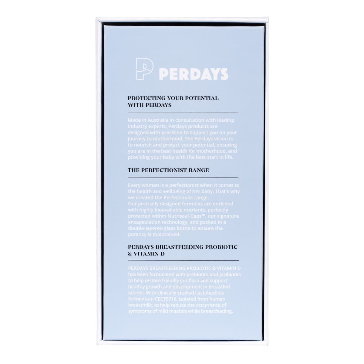 Thumbnail Perdays Breastfeeding Probiotic & Vitamin D 30 Capsules